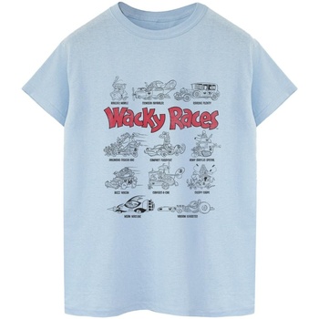 Abbigliamento Uomo T-shirts a maniche lunghe Wacky Races Car Lineup Blu