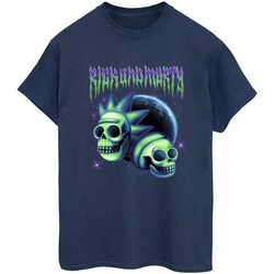 Abbigliamento Donna T-shirts a maniche lunghe Rick And Morty Space Skull Blu