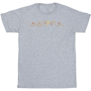 Abbigliamento Uomo T-shirts a maniche lunghe Disney Winnie The Pooh Tigger Line Grigio