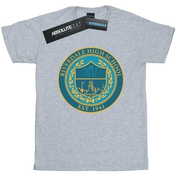 Abbigliamento Donna T-shirts a maniche lunghe Riverdale High School Crest Grigio