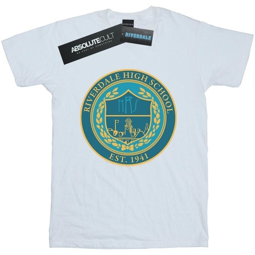 Abbigliamento Donna T-shirts a maniche lunghe Riverdale High School Crest Bianco