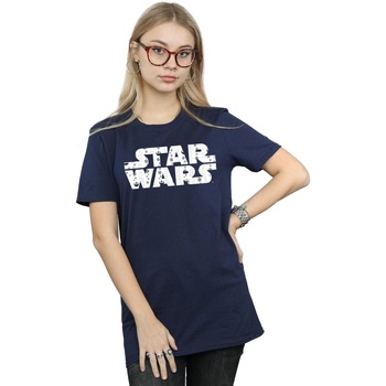 Abbigliamento Donna T-shirts a maniche lunghe Disney Christmas Logo Blu