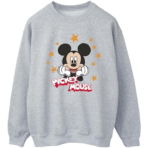 Abbigliamento Uomo Felpe Disney Mickey Mouse Stars Grigio