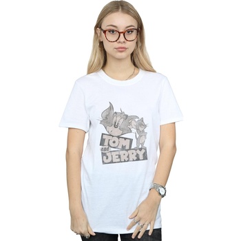 Abbigliamento Donna T-shirts a maniche lunghe Dessins Animés Cartoon Wink Bianco