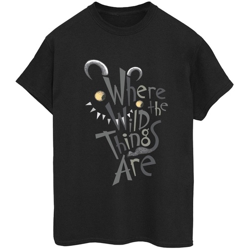 Abbigliamento Donna T-shirts a maniche lunghe Where The Wild Things Are BI49236 Nero