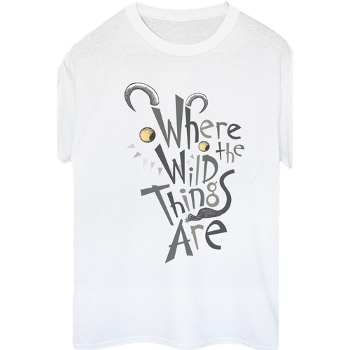 Abbigliamento Donna T-shirts a maniche lunghe Where The Wild Things Are BI49236 Bianco
