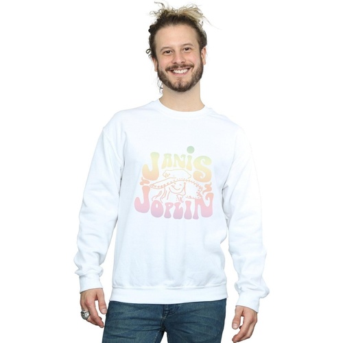 Abbigliamento Uomo Felpe Janis Joplin Pastel Logo Bianco