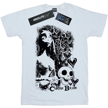 Abbigliamento Uomo T-shirts a maniche lunghe Corpse Bride Skull Logo Bianco