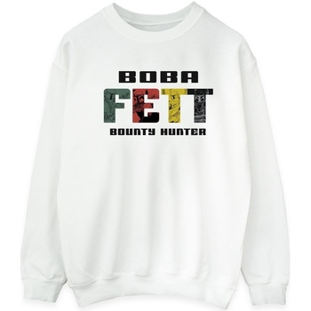 Abbigliamento Uomo Felpe Disney Boba Fett Character Logo Bianco
