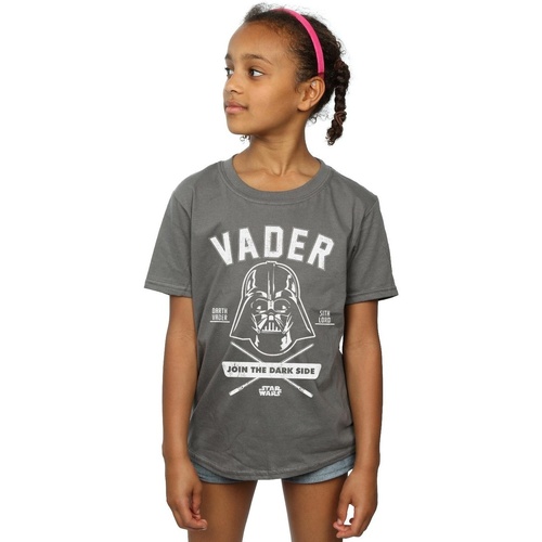 Abbigliamento Bambina T-shirts a maniche lunghe Disney Darth Vader Collegiate Multicolore