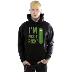 Abbigliamento Uomo Felpe Rick And Morty I'm Pickle Rick Nero