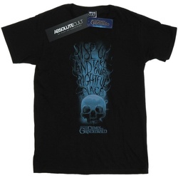 Abbigliamento Uomo T-shirts a maniche lunghe Fantastic Beasts The Crimes Of Grindelwald Skull Smoke Nero