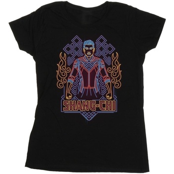 Abbigliamento Donna T-shirts a maniche lunghe Marvel Shang-Chi And The Legend Of The Ten Rings Neon Nero