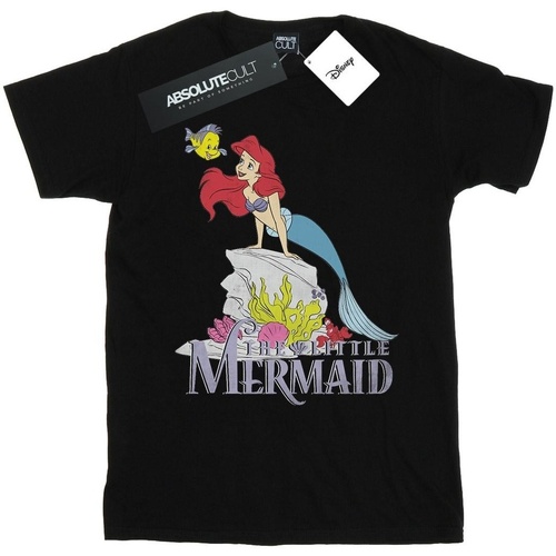 Abbigliamento Donna T-shirts a maniche lunghe Disney The Little Mermaid Sea Friend Nero