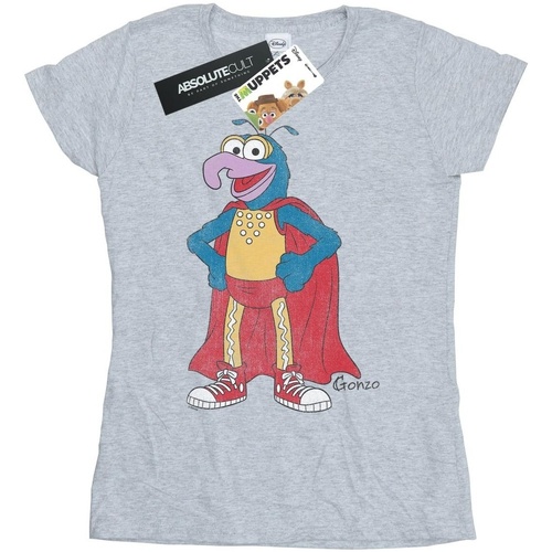 Abbigliamento Donna T-shirts a maniche lunghe Disney The Muppets Classic Gonzo Grigio