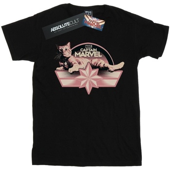 Abbigliamento Donna T-shirts a maniche lunghe Marvel Captain  Chillin Goose Nero