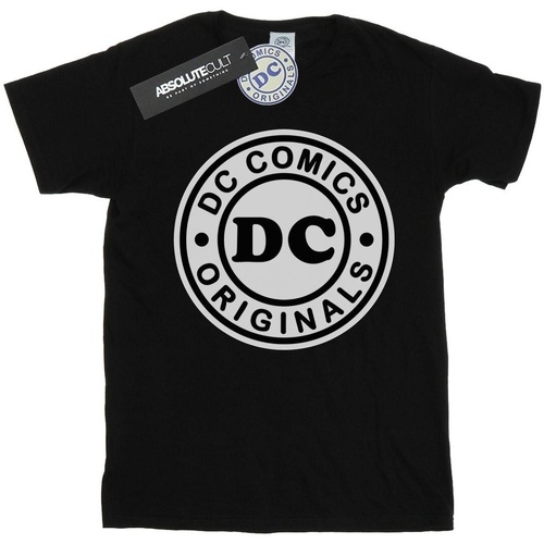 Abbigliamento Donna T-shirts a maniche lunghe Dc Comics DC Originals Logo Nero