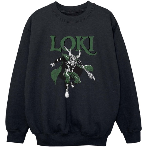 Abbigliamento Bambino Felpe Marvel Loki Scepter Nero