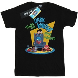 Abbigliamento Donna T-shirts a maniche lunghe Dc Comics Super Friends Dark Knight Before Christmas Nero