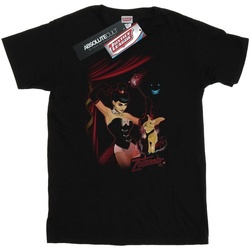 Abbigliamento Uomo T-shirts a maniche lunghe Dc Comics Zatanna Bombshell Cover Nero