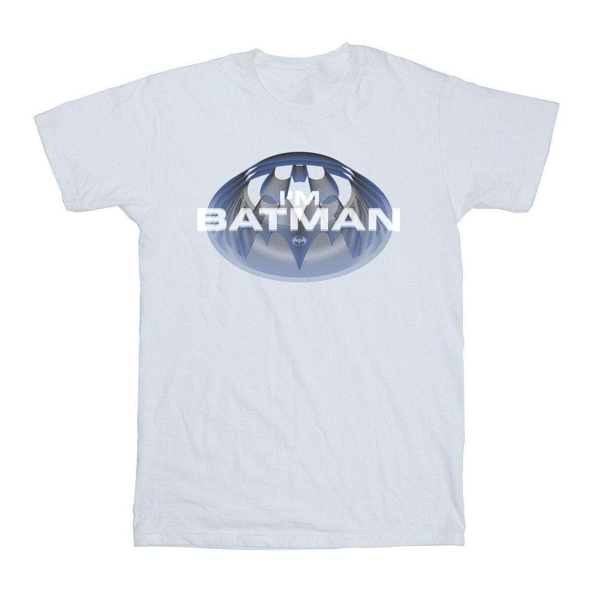 Abbigliamento Bambina T-shirts a maniche lunghe Dc Comics The Flash I'm Batman Bianco