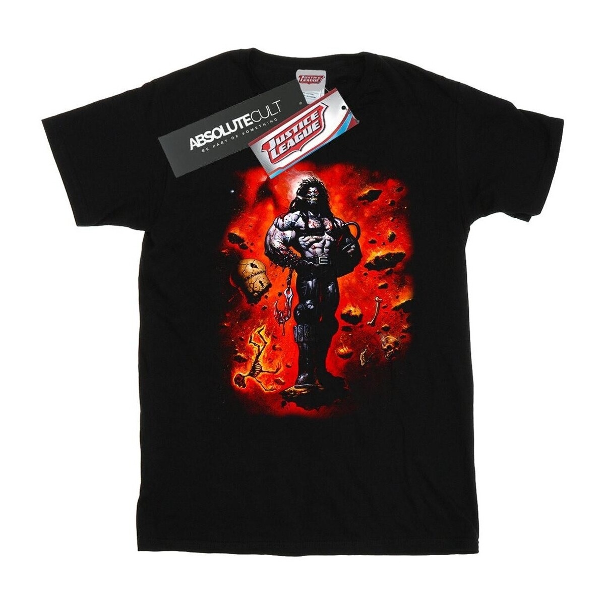 Abbigliamento Uomo T-shirts a maniche lunghe Dc Comics Lobo Cosmos Nero