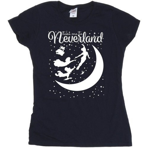 Abbigliamento Donna T-shirts a maniche lunghe Disney Peter Pan Take Me To Neverland Blu