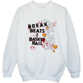 Abbigliamento Bambina Felpe Space Jam: A New Legacy Break Beats & Basketball Bianco
