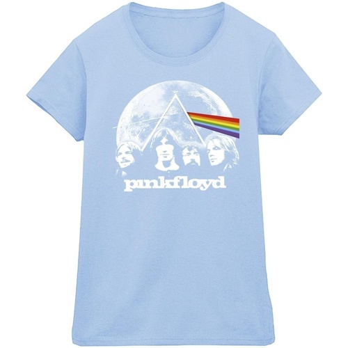 Abbigliamento Donna T-shirts a maniche lunghe Pink Floyd Moon Prism Blue Blu