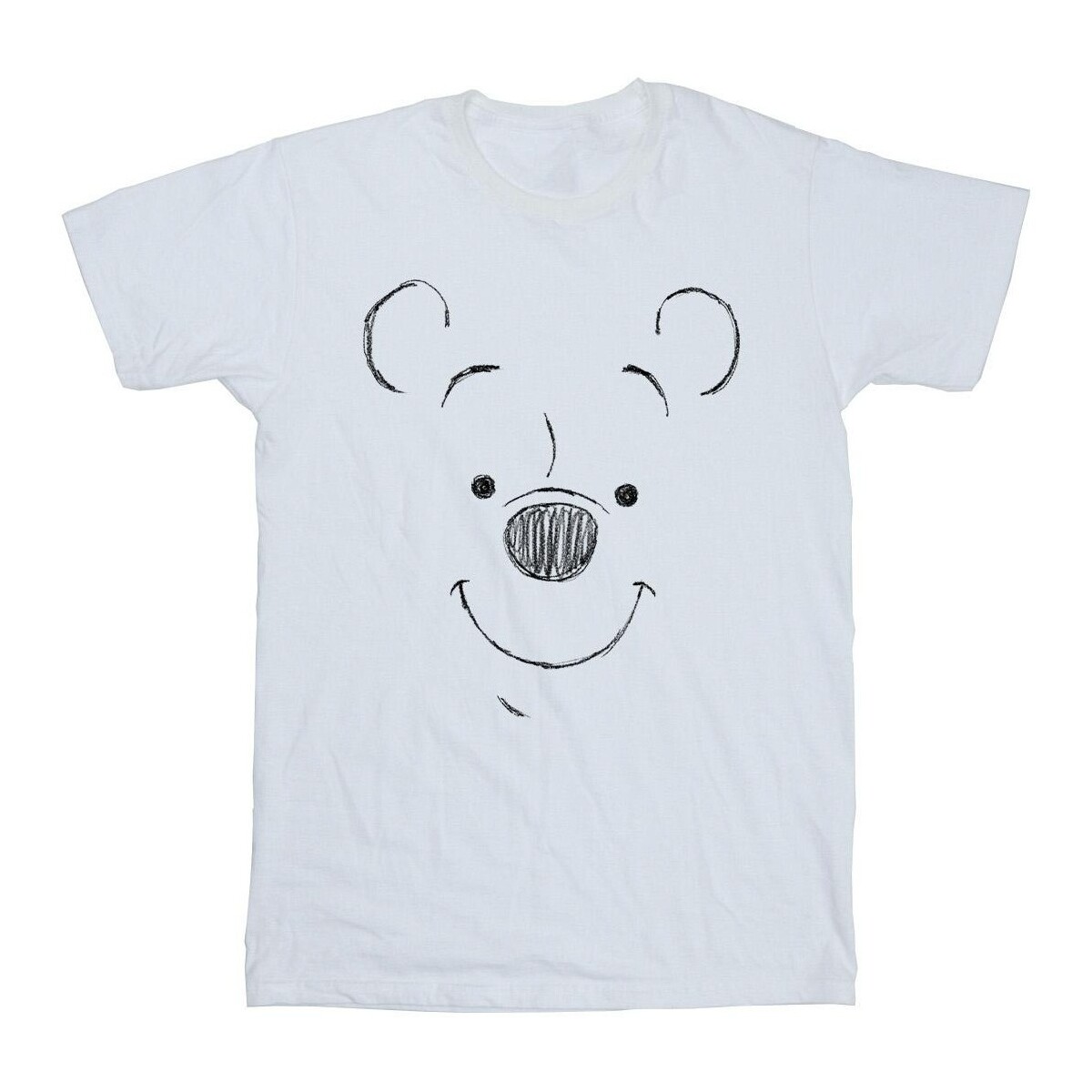 Abbigliamento Bambina T-shirts a maniche lunghe Disney Winnie The Pooh Winnie The Pooh Face Bianco