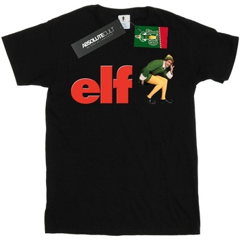 Abbigliamento Bambino T-shirt maniche corte Elf Crouching Logo Nero