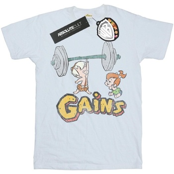 Image of T-shirts a maniche lunghe The Flintstones Bam Bam Gains Distressed