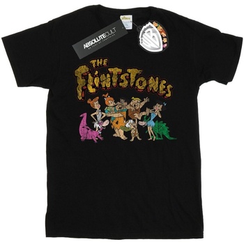 Image of T-shirts a maniche lunghe The Flintstones Group Distressed