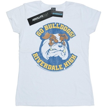 Abbigliamento Donna T-shirts a maniche lunghe Riverdale High Bulldogs Bianco