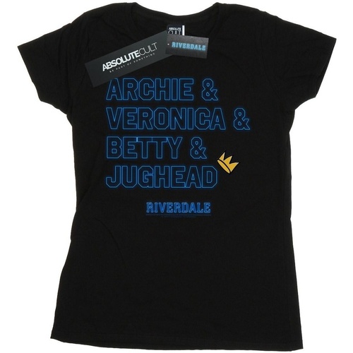 Abbigliamento Donna T-shirts a maniche lunghe Riverdale Character Names Nero