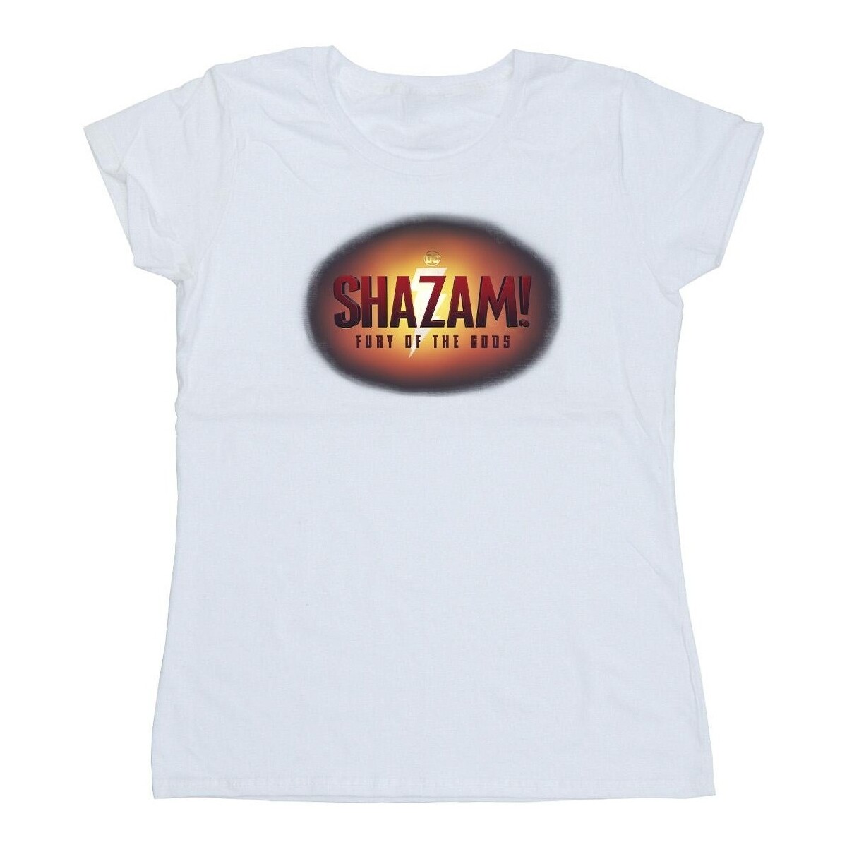 Abbigliamento Donna T-shirts a maniche lunghe Dc Comics Shazam Fury Of The Gods 3D Logo Flare Bianco
