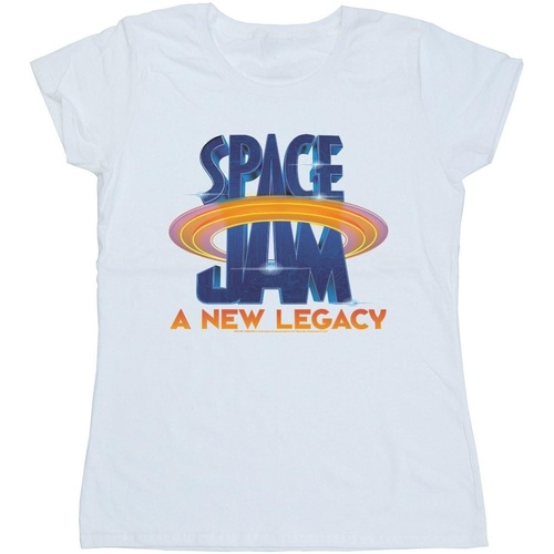 Abbigliamento Donna T-shirts a maniche lunghe Space Jam: A New Legacy Movie Logo Bianco