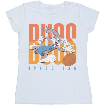 Abbigliamento Donna T-shirts a maniche lunghe Space Jam: A New Legacy Balling Bugs Bianco