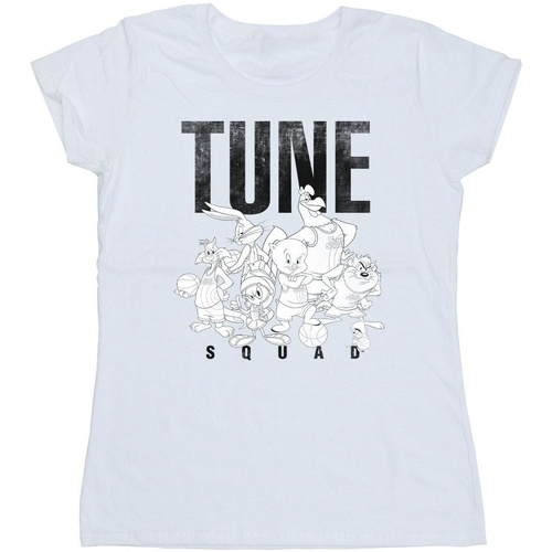 Abbigliamento Donna T-shirts a maniche lunghe Space Jam: A New Legacy Tune Squad Group Bianco