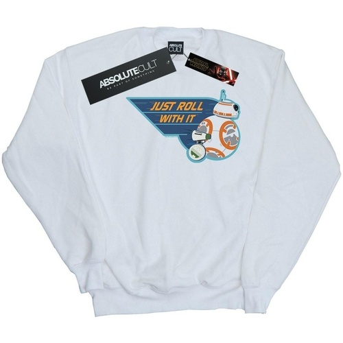 Abbigliamento Donna Felpe Star Wars: The Rise Of Skywalker D-O & BB-8 Just Roll With It Bianco