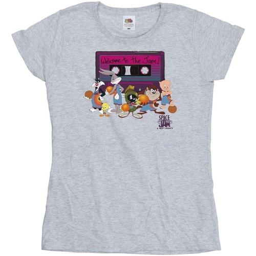 Abbigliamento Donna T-shirts a maniche lunghe Space Jam: A New Legacy Team Cassette Grigio