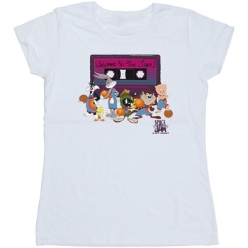 Abbigliamento Donna T-shirts a maniche lunghe Space Jam: A New Legacy Team Cassette Bianco