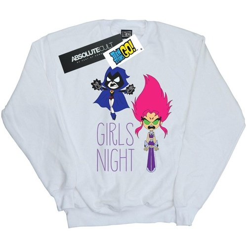 Abbigliamento Bambina Felpe Dc Comics Teen Titans Go Girls Night Bianco