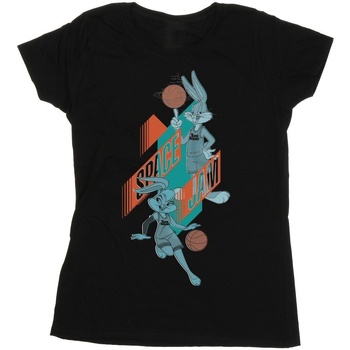 Abbigliamento Donna T-shirts a maniche lunghe Space Jam: A New Legacy Bugs And Lola Balling Nero