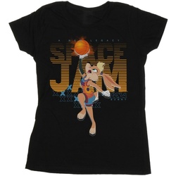 Abbigliamento Donna T-shirts a maniche lunghe Space Jam: A New Legacy Lola Basketball Fade Nero