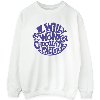 Abbigliamento Donna Felpe Willy Wonka & The Chocolate Fact Typed Logo Bianco