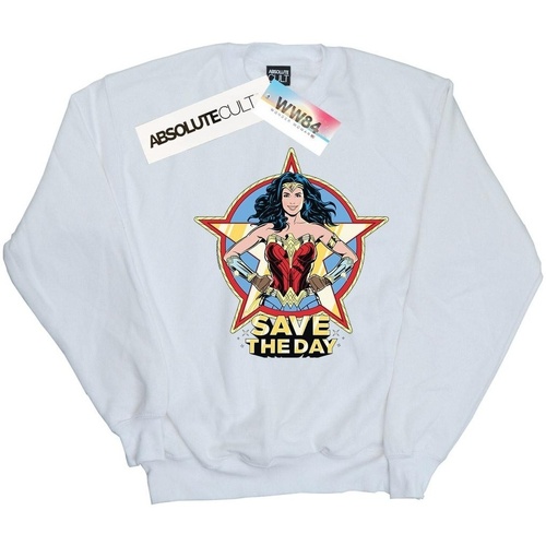 Abbigliamento Donna Felpe Dc Comics Wonder Woman 84 Star Design Bianco