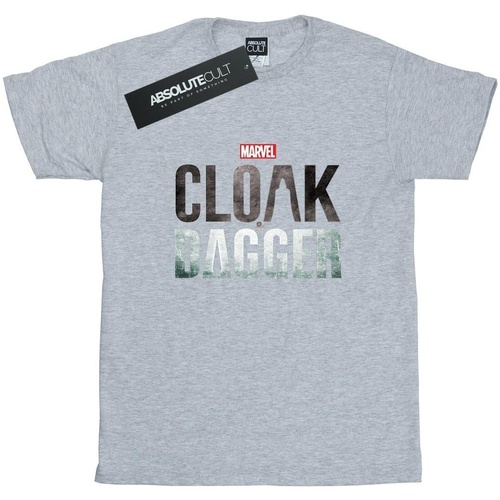 Abbigliamento Bambina T-shirts a maniche lunghe Marvel Cloak And Dagger Logo Grigio