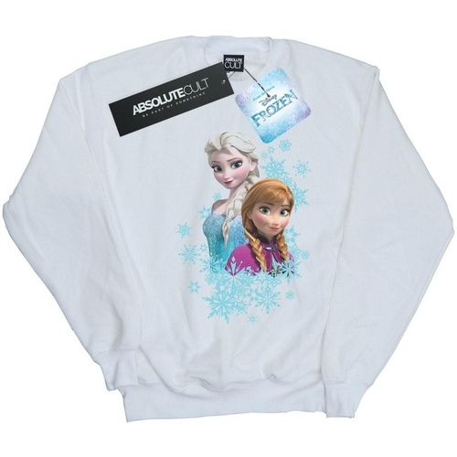 Abbigliamento Donna Felpe Disney Frozen Elsa And Anna Sisters Bianco