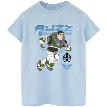 Abbigliamento Donna T-shirts a maniche lunghe Disney Lightyear Buzz Run To Action Blu